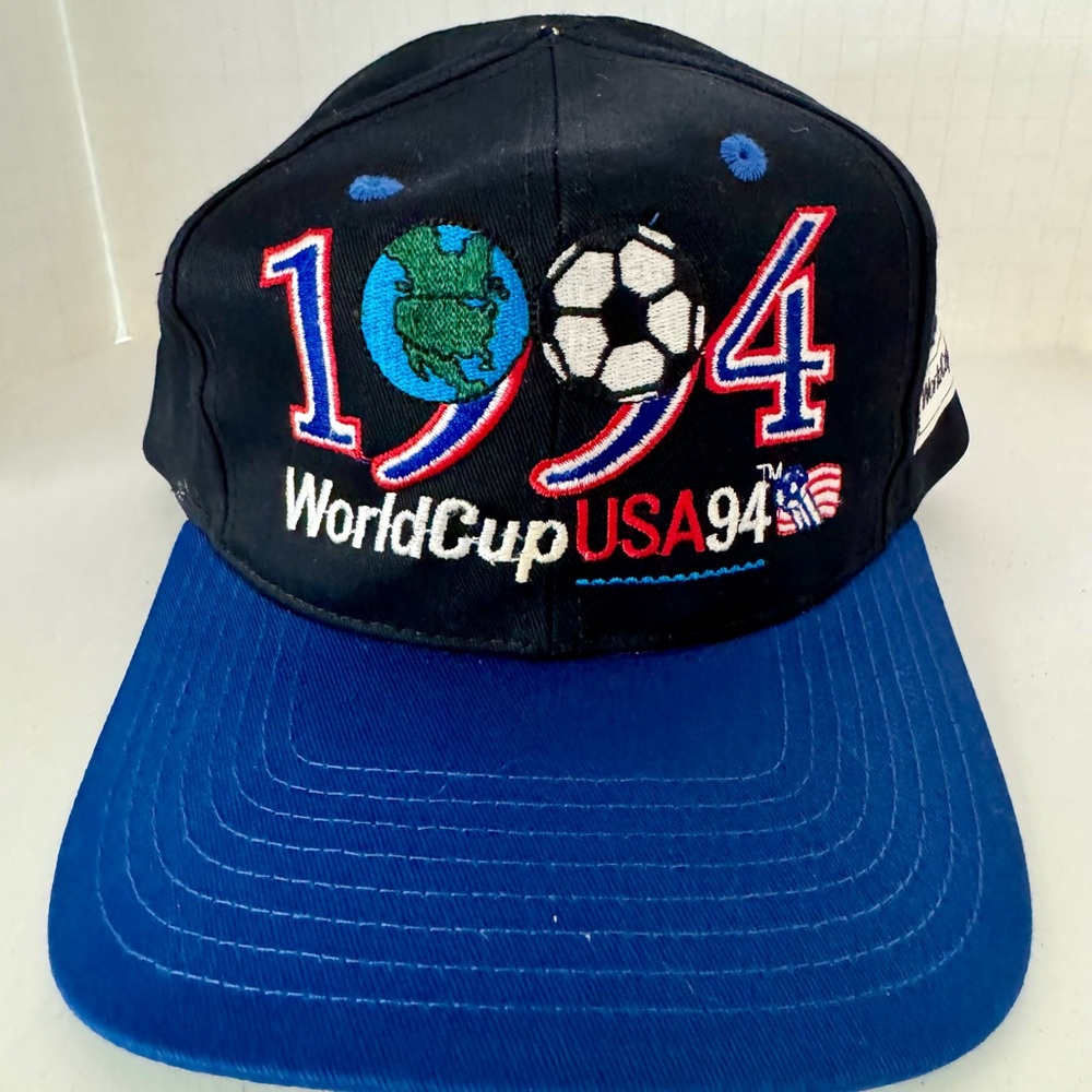 Vintage 1994 World Cup USA 94 Hat Cap Black Snap back